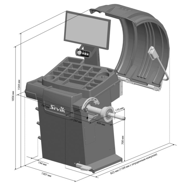 SIVIK GELIOS СБМП-60/3D Plus Станок балансировочный купить по доступной цене 