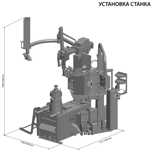SIVIK КС-508А Про Шиномонтажный станок суперавтомат, с инверторным приводом и центральным зажимом купить по доступной цене 