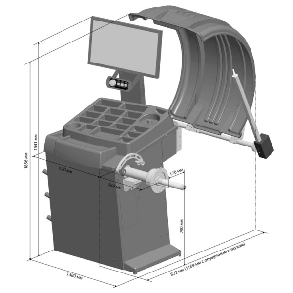 SIVIK GALAXY СБМП-60/3D Станок балансировочный купить по доступной цене 