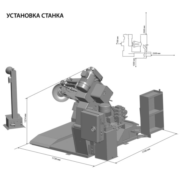 SIVIK ГШС-515А Станок шиномонтажный грузовой купить по доступной цене 