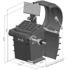 SIVIK STELLAR (p) СБМП-60/3D Pro (УЗ, ЭМВ, ТЛУ) Балансировочный станок с пневматическим креплением колеса купить по доступной цене 