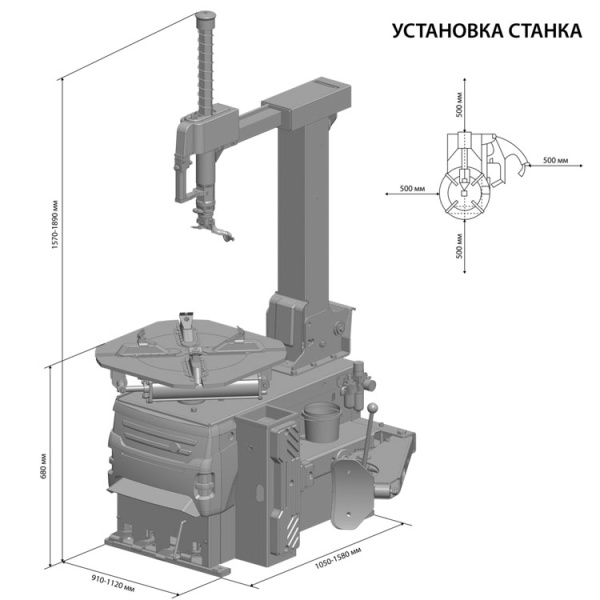 SIVIK КС-402А Про Автоматический шиномонтажный станок, 220 В купить по доступной цене 