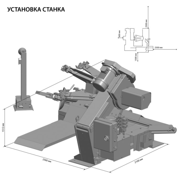 SIVIK ГШС-515В Шиномонтажный станок для грузовиков и сельхозтехники купить по доступной цене 